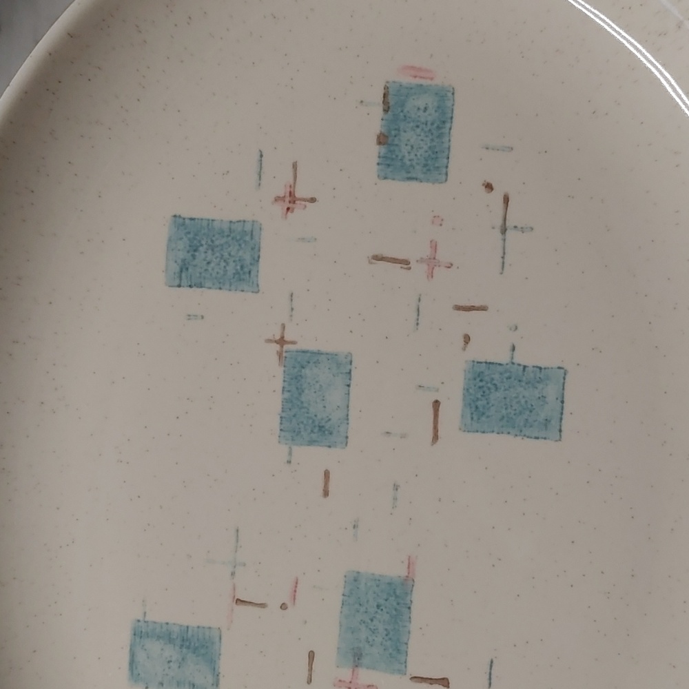 Vintage MCM Heavenly Days Vernon ware serving platter - Picture 7 of 8